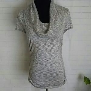 Apt.9 Cowl Neck Blouse Short Sleeve